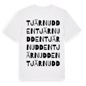 Tjärnudden ordlek t-shirt – ekologisk bomull t-shirt från Pinshirt