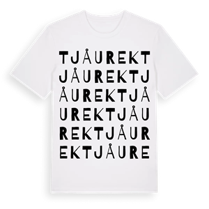 Tjåurek ordlek t-shirt – ekologisk bomull t-shirt från Pinshirt