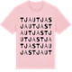 Pink Cotton t-shirt med Tjautjas ordlek t-shirt