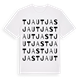 White t-shirt med Tjautjas ordlek t-shirt