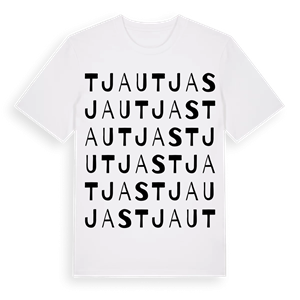 Tjautjas ordlek t-shirt – ekologisk bomull t-shirt från Pinshirt