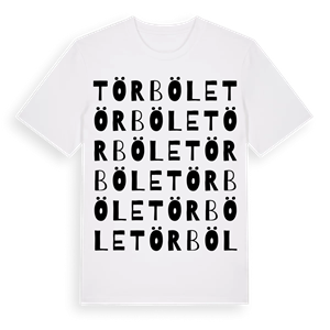 Törböle ordlek t-shirt – ekologisk bomull t-shirt från Pinshirt