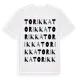 White t-shirt med Torikka ordlek t-shirt