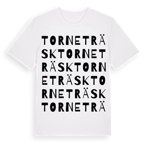 Torneträsk ordlek t-shirt – ekologisk bomull t-shirt från Pinshirt