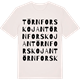 Vintage White t-shirt med Törnforskojan ordlek t-shirt