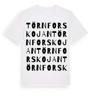 Törnforskojan ordlek t-shirt – ekologisk bomull t-shirt från Pinshirt