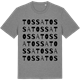Mid Heather Gray t-shirt med Tossa ordlek t-shirt