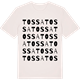 Vintage White t-shirt med Tossa ordlek t-shirt
