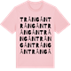 Pink Cotton t-shirt med Trångån ordlek t-shirt