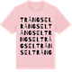 Pink Cotton t-shirt med Trångsel ordlek t-shirt