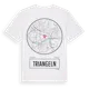 White t-shirt med Triangeln t-shirt