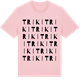 Pink Cotton t-shirt med Triki ordlek t-shirt