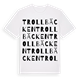 White t-shirt med Trollbäcken ordlek t-shirt