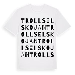 Trollselskojan ordlek t-shirt – ekologisk bomull t-shirt från Pinshirt
