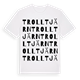 White t-shirt med Trolltjärn ordlek t-shirt