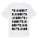 White t-shirt med Trundön ordlek t-shirt