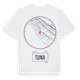 White t-shirt med Tuna t-shirt