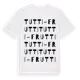 White t-shirt med Tutti-Frutti ordlek t-shirt