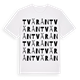 White t-shirt med Tvärån ordlek t-shirt