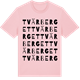 Pink Cotton t-shirt med Tvärberget ordlek t-shirt