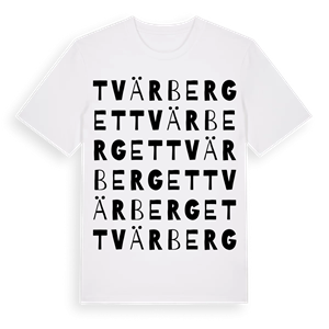 Tvärberget ordlek t-shirt – ekologisk bomull t-shirt från Pinshirt