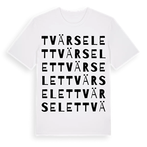 Tvärselet ordlek t-shirt – ekologisk bomull t-shirt från Pinshirt