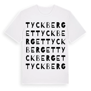 Tyckberget ordlek t-shirt – ekologisk bomull t-shirt från Pinshirt