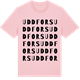 Pink Cotton t-shirt med Uddfors ordlek t-shirt