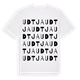 White t-shirt med Udtja ordlek t-shirt