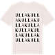 Vintage White t-shirt med Ullak ordlek t-shirt
