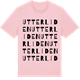 Pink Cotton t-shirt med Utterliden ordlek t-shirt