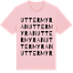Pink Cotton t-shirt med Uttermyran ordlek t-shirt