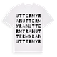 White t-shirt med Uttermyran ordlek t-shirt