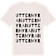 Vintage White t-shirt med Uttermyran ordlek t-shirt