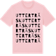 Pink Cotton t-shirt med Utterträsk ordlek t-shirt