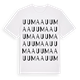 White t-shirt med Uumaa ordlek t-shirt