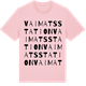 Pink Cotton t-shirt med Vaimats station ordlek t-shirt
