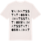 Vintage White t-shirt med Vaimats station ordlek t-shirt