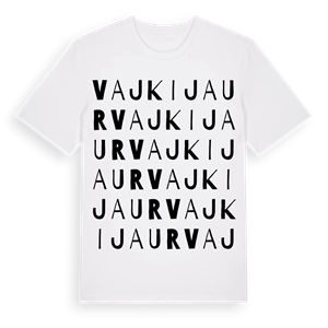 Vajkijaur ordlek t-shirt – ekologisk bomull t-shirt från Pinshirt