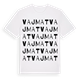 White t-shirt med Vajmat ordlek t-shirt