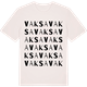 Vintage White t-shirt med Vaksa ordlek t-shirt