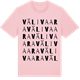 Pink Cotton t-shirt med Välivaara ordlek t-shirt