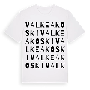Valkeakoski ordlek t-shirt – ekologisk bomull t-shirt från Pinshirt