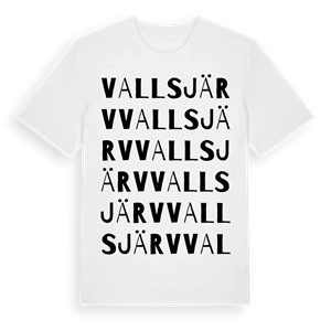 Vallsjärv ordlek t-shirt – ekologisk bomull t-shirt från Pinshirt