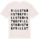Vintage White t-shirt med Vallströmstorp ordlek t-shirt