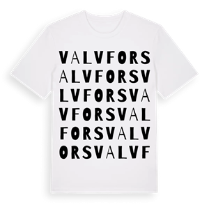 Valvfors ordlek t-shirt – ekologisk bomull t-shirt från Pinshirt