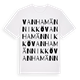 White t-shirt med Vanhamännikkö ordlek t-shirt