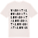 Vintage White t-shirt med Vanhatalo ordlek t-shirt