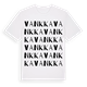 White t-shirt med Vankka ordlek t-shirt