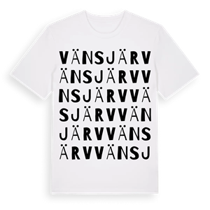 Vänsjärv ordlek t-shirt – ekologisk bomull t-shirt från Pinshirt